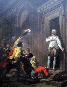 Joseph-Benoit Suvee Admiral de Coligny impressing his murderers France oil painting artist
